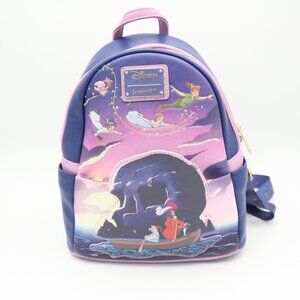Loungefly Disney's Peter Pan Small Backpack Collectors Pack Great Condition 70th